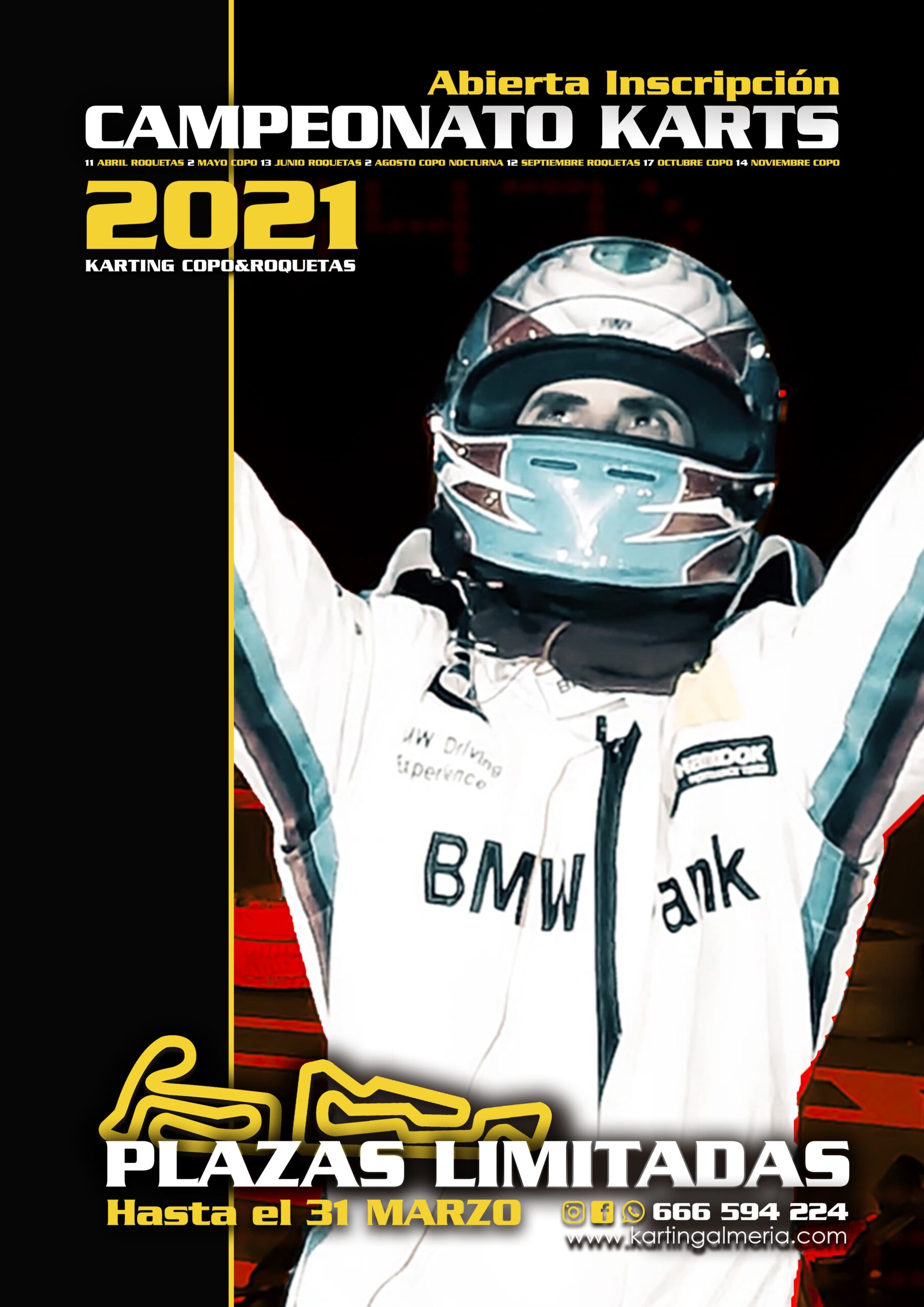 Cartel Campeonato Karts 2021